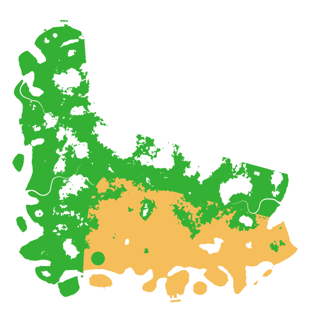 Biome Rust Map: Procedural Map, Size: 6000, Seed: 739652712