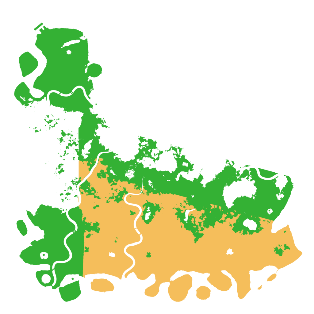 Biome Rust Map: Procedural Map, Size: 6000, Seed: 739652712