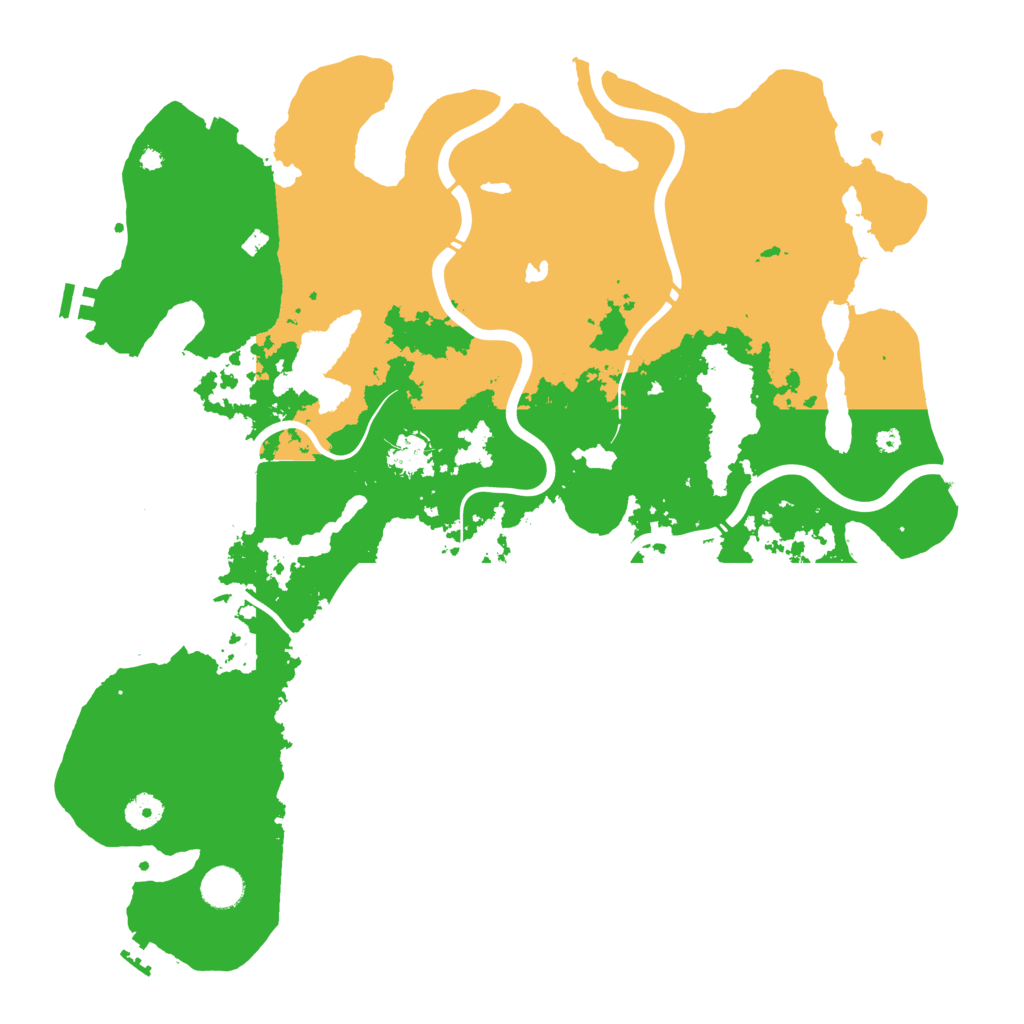 Biome Rust Map: Procedural Map, Size: 4250, Seed: 670758527