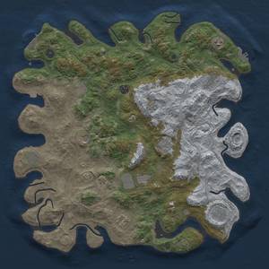 Thumbnail Rust Map: Procedural Map, Size: 4500, Seed: 803542289, 19 Monuments