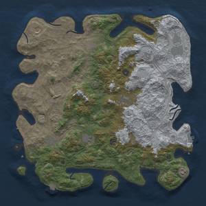 Thumbnail Rust Map: Procedural Map, Size: 4500, Seed: 254705735, 19 Monuments