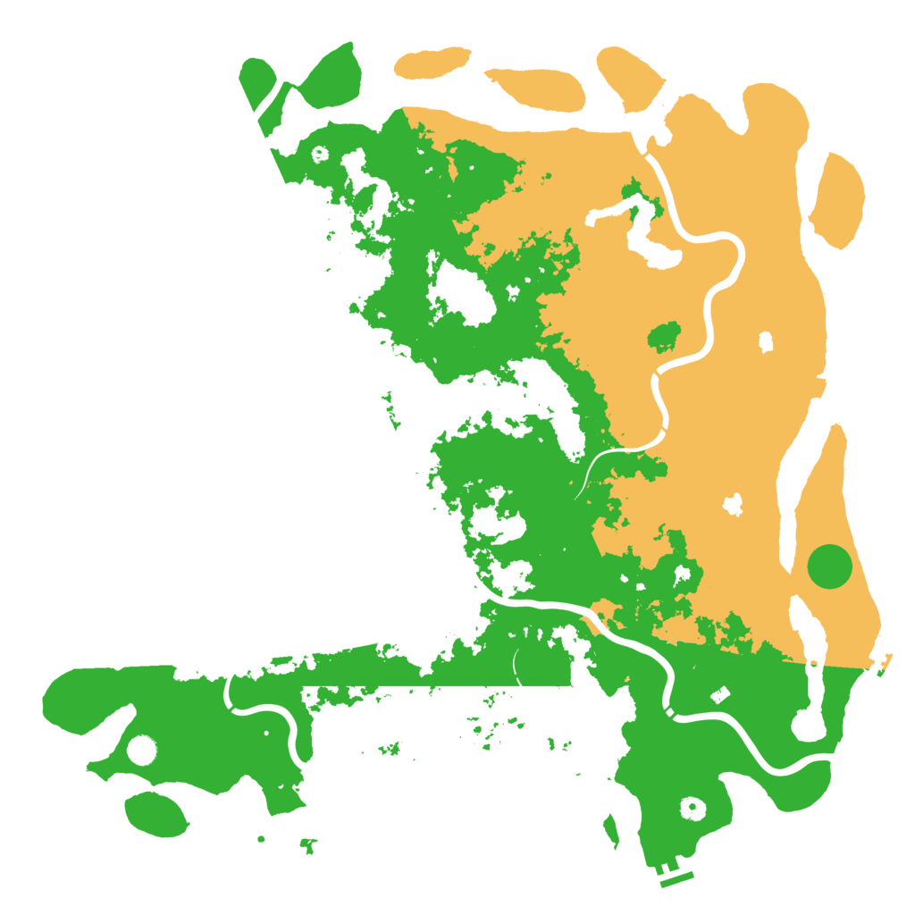 Biome Rust Map: Procedural Map, Size: 5400, Seed: 836429099