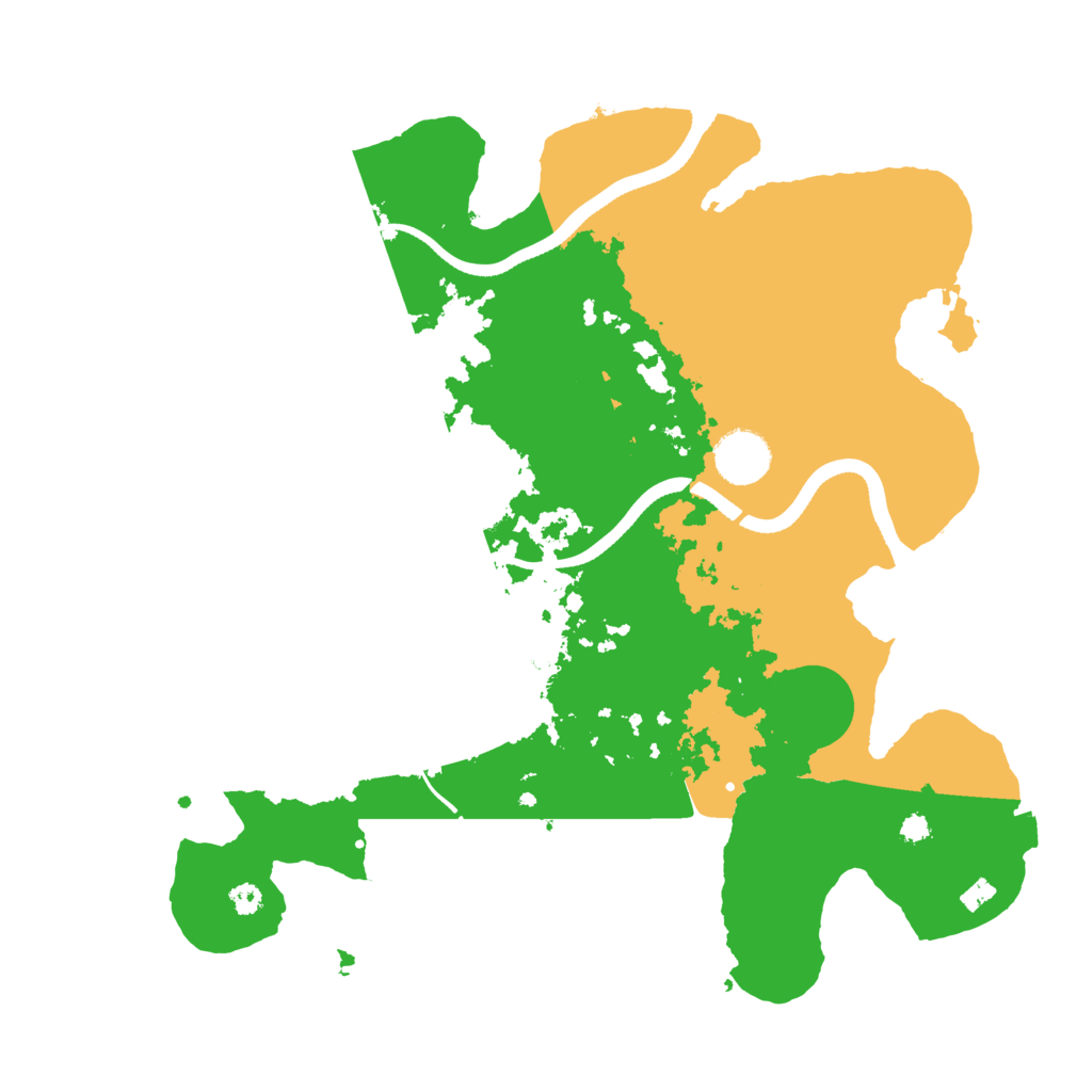 Biome Rust Map: Procedural Map, Size: 3500, Seed: 3891