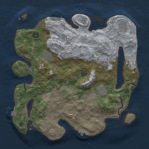 Thumbnail Rust Map: Procedural Map, Size: 3500, Seed: 312998043, 15 Monuments