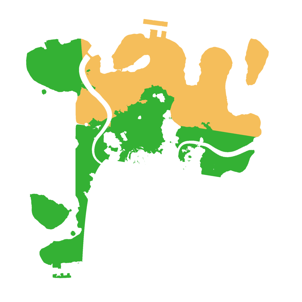 Biome Rust Map: Procedural Map, Size: 2500, Seed: 12169