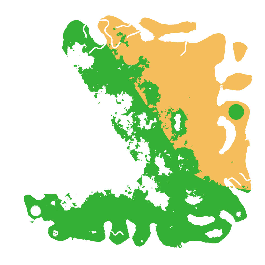 Biome Rust Map: Procedural Map, Size: 4500, Seed: 151134597