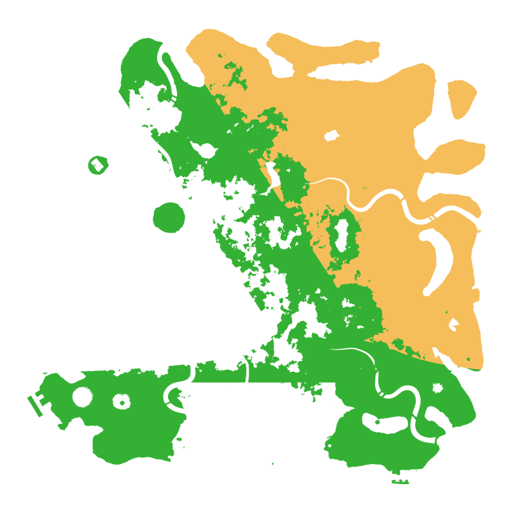 Biome Rust Map: Procedural Map, Size: 4500, Seed: 151134597