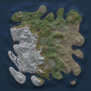 Thumbnail Rust Map: Procedural Map, Size: 3500, Seed: 456567678, 16 Monuments