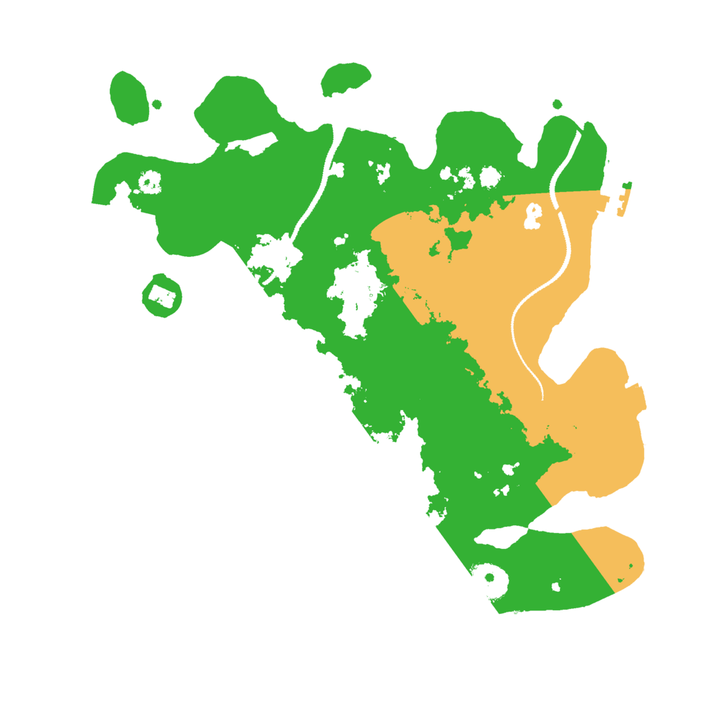 Biome Rust Map: Procedural Map, Size: 3000, Seed: 3470216