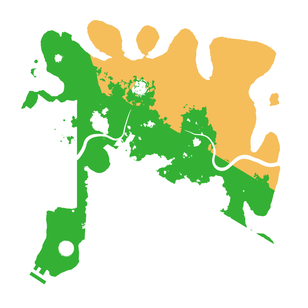Biome Rust Map: Procedural Map, Size: 3500, Seed: 2100702436