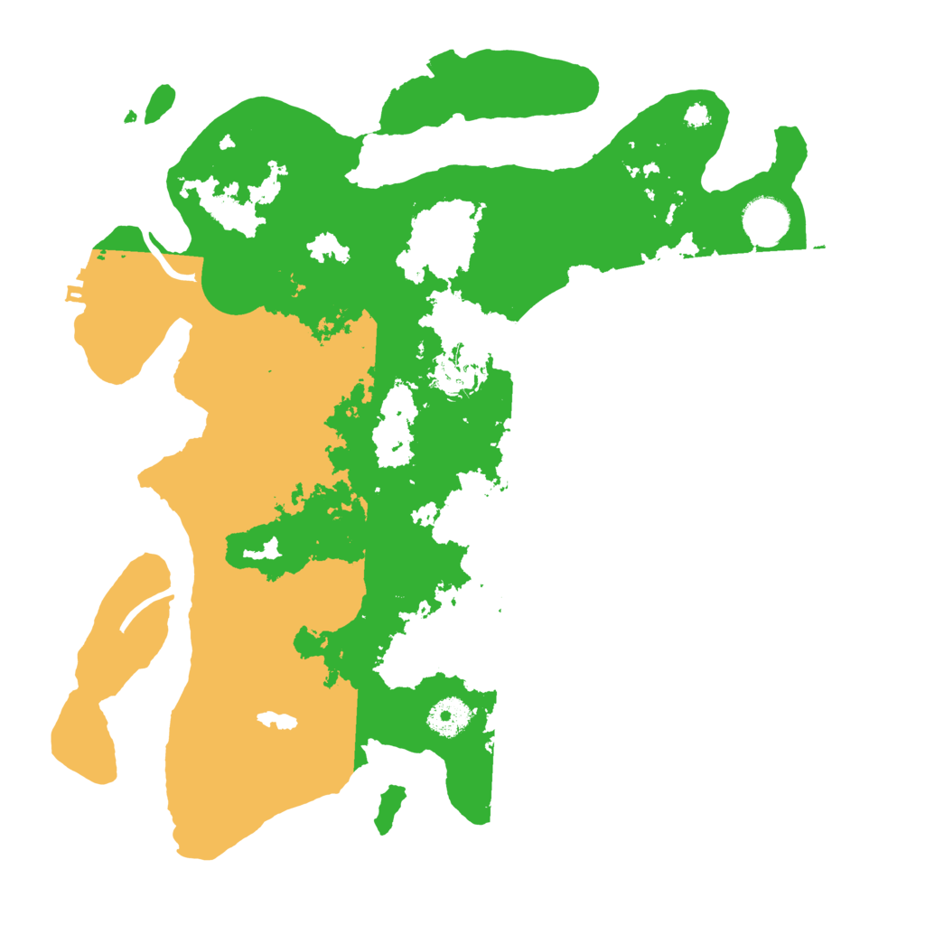 Biome Rust Map: Procedural Map, Size: 3500, Seed: 1999215861