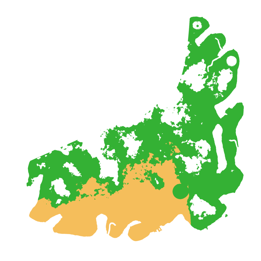 Biome Rust Map: Procedural Map, Size: 4500, Seed: 527582