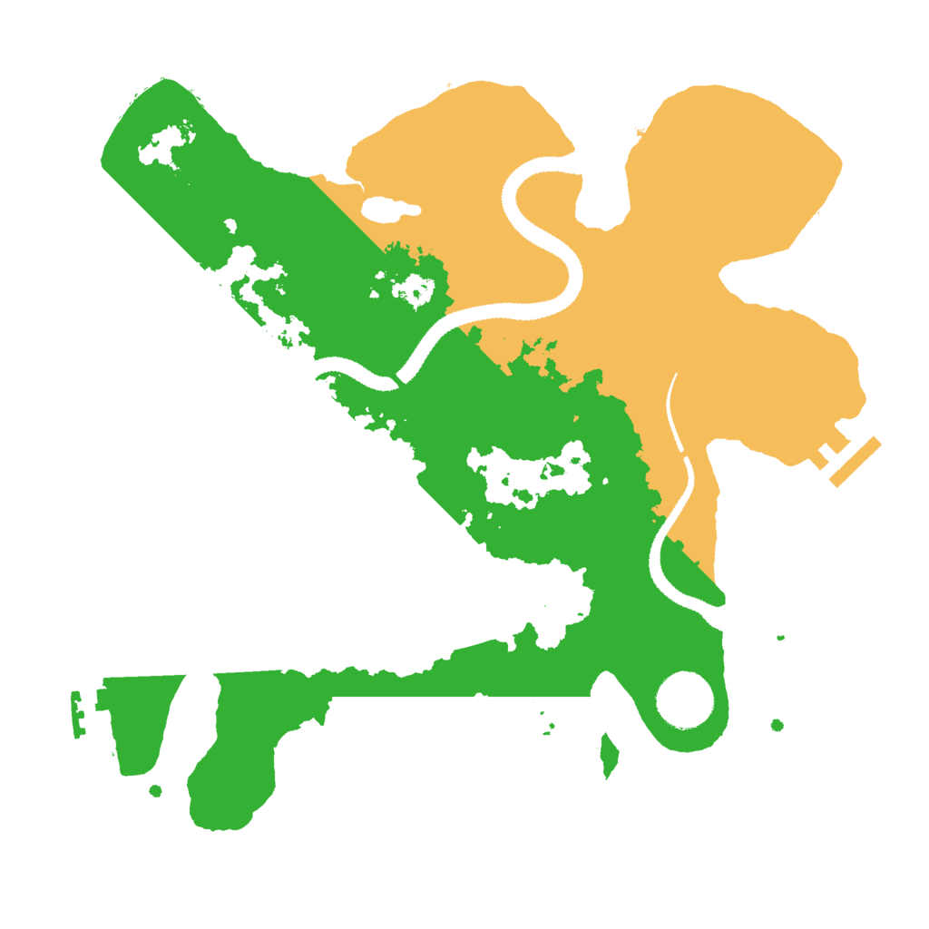 Biome Rust Map: Procedural Map, Size: 3000, Seed: 29952