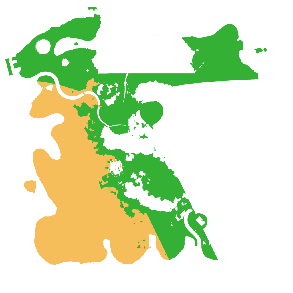 Biome Rust Map: Procedural Map, Size: 3500, Seed: 87930274