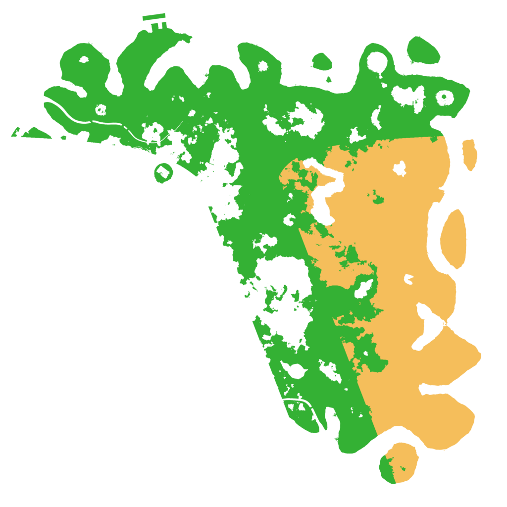 Biome Rust Map: Procedural Map, Size: 4500, Seed: 75057