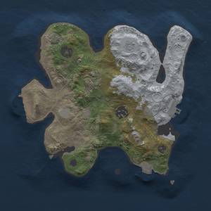 Thumbnail Rust Map: Procedural Map, Size: 2500, Seed: 142585276, 9 Monuments