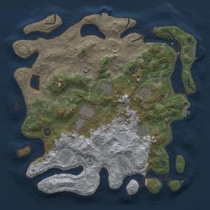 Thumbnail Rust Map: Procedural Map, Size: 4000, Seed: 779, 19 Monuments