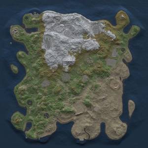 Thumbnail Rust Map: Procedural Map, Size: 4000, Seed: 568570572, 19 Monuments