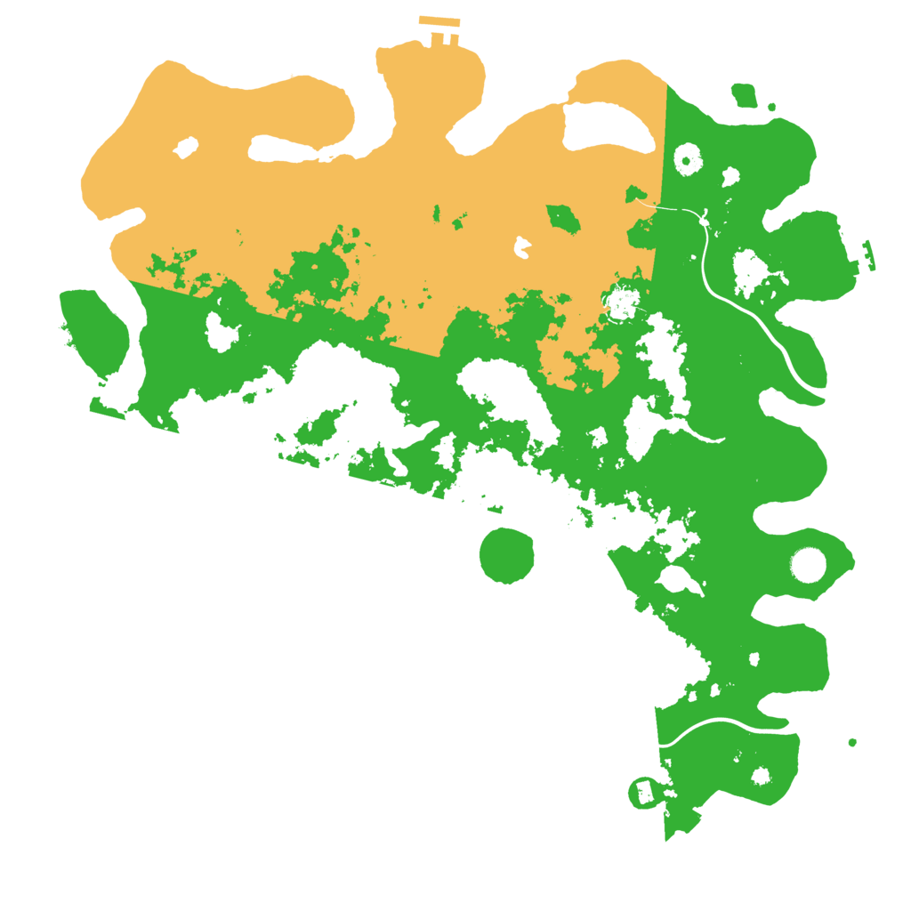 Biome Rust Map: Procedural Map, Size: 4500, Seed: 3171437