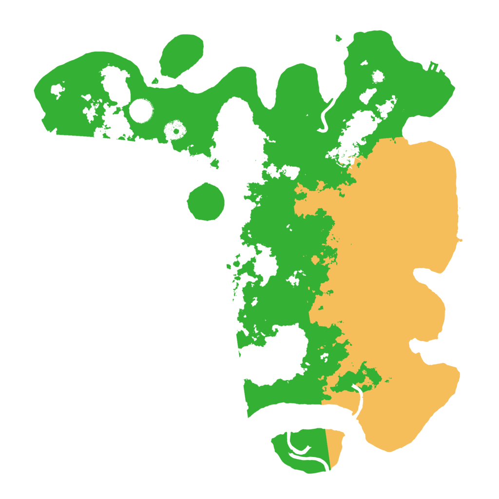 Biome Rust Map: Procedural Map, Size: 3700, Seed: 1426495