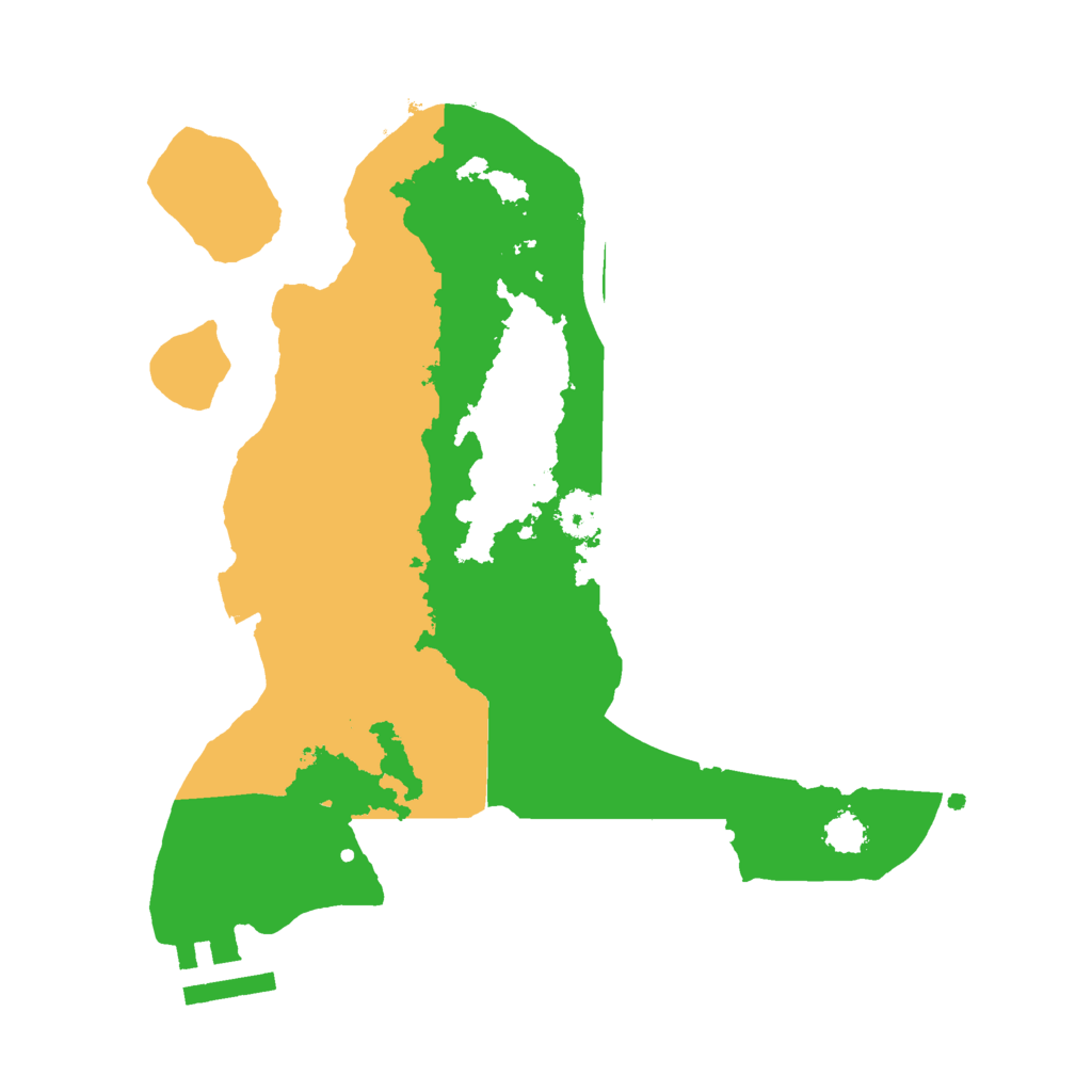 Biome Rust Map: Procedural Map, Size: 2400, Seed: 2062876302