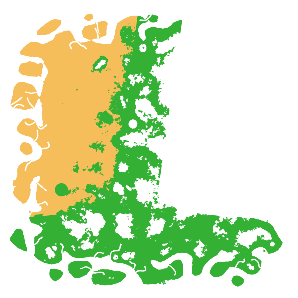 Biome Rust Map: Procedural Map, Size: 6000, Seed: 177206