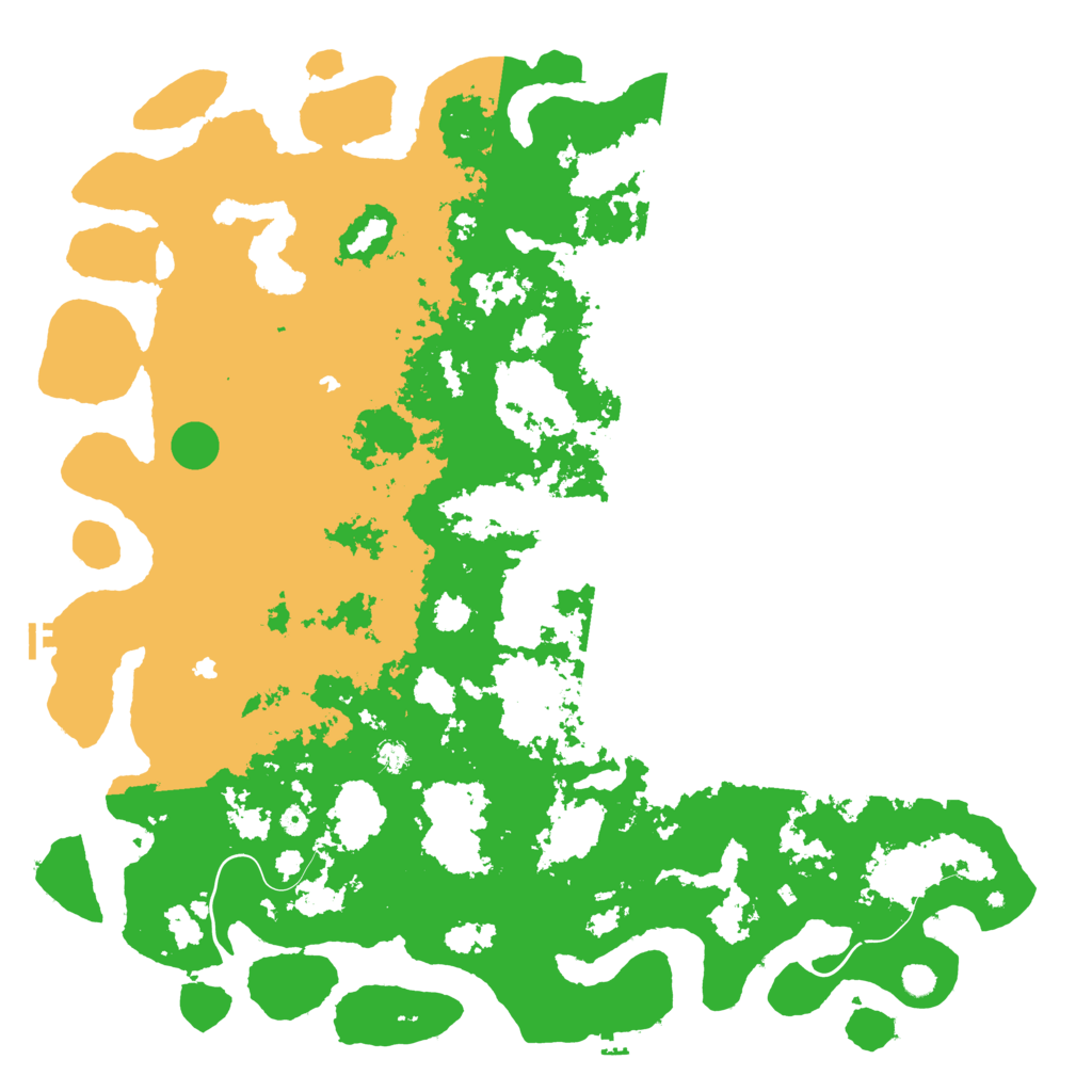 Biome Rust Map: Procedural Map, Size: 6000, Seed: 177206
