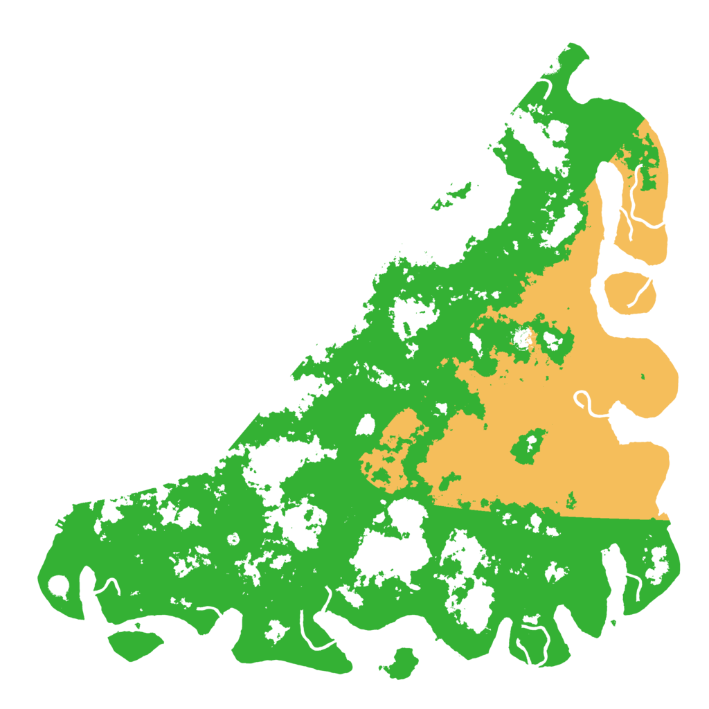 Biome Rust Map: Procedural Map, Size: 6000, Seed: 5478