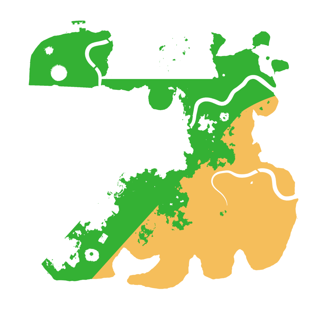 Biome Rust Map: Procedural Map, Size: 3500, Seed: 824145052