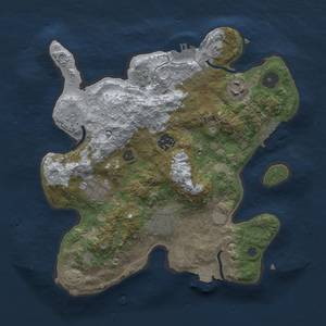 Thumbnail Rust Map: Procedural Map, Size: 3000, Seed: 25615, 13 Monuments