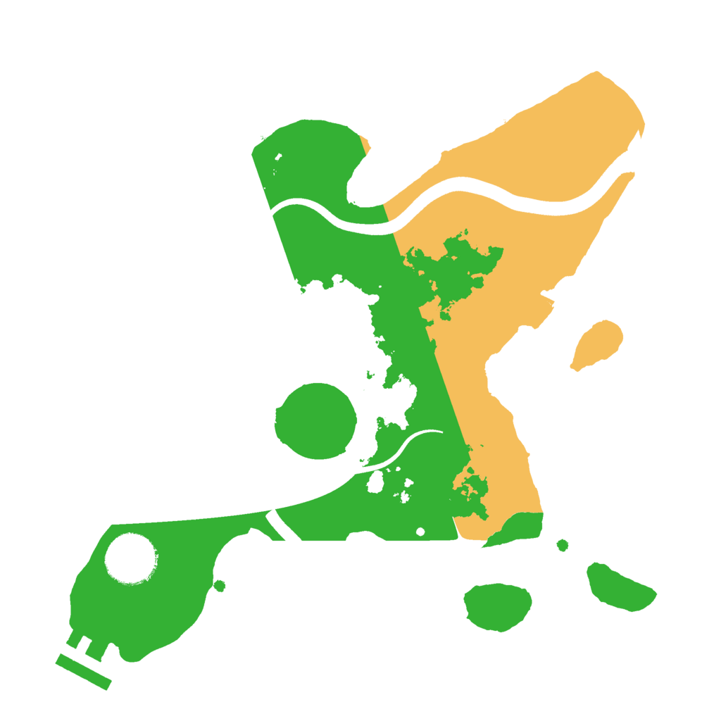 Biome Rust Map: Procedural Map, Size: 2500, Seed: 108710921