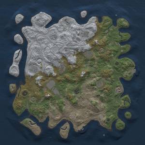 Thumbnail Rust Map: Procedural Map, Size: 4250, Seed: 2004530254, 18 Monuments