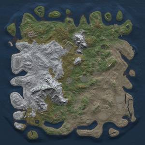 Thumbnail Rust Map: Procedural Map, Size: 5000, Seed: 298875573, 19 Monuments