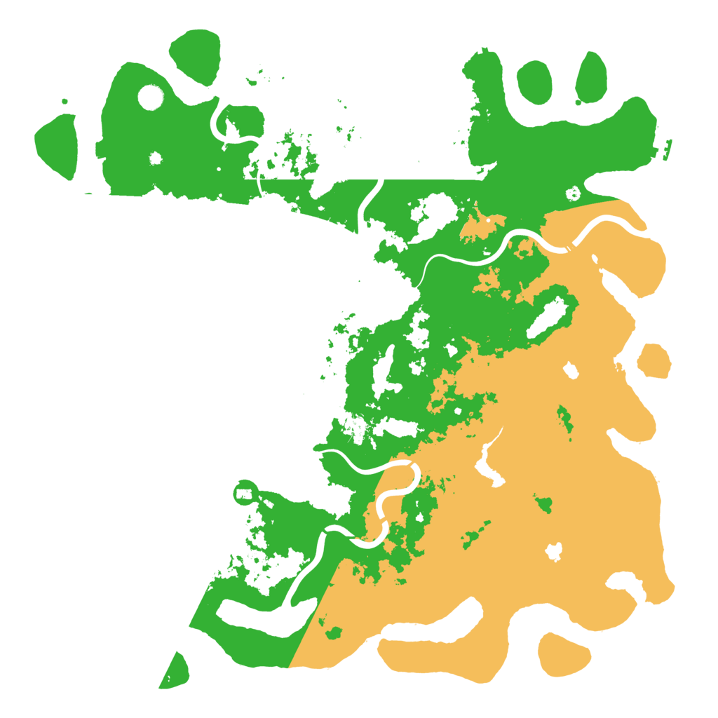 Biome Rust Map: Procedural Map, Size: 5000, Seed: 298875573
