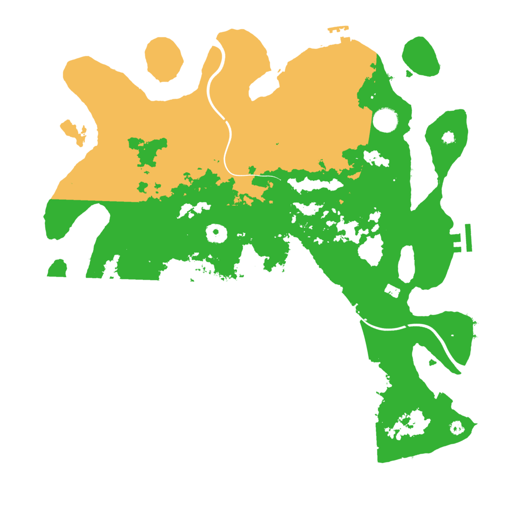 Biome Rust Map: Procedural Map, Size: 3750, Seed: 4321