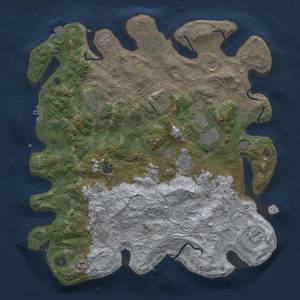 Thumbnail Rust Map: Procedural Map, Size: 4250, Seed: 1339100553, 19 Monuments