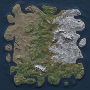 Thumbnail Rust Map: Procedural Map, Size: 5000, Seed: 804821572, 19 Monuments