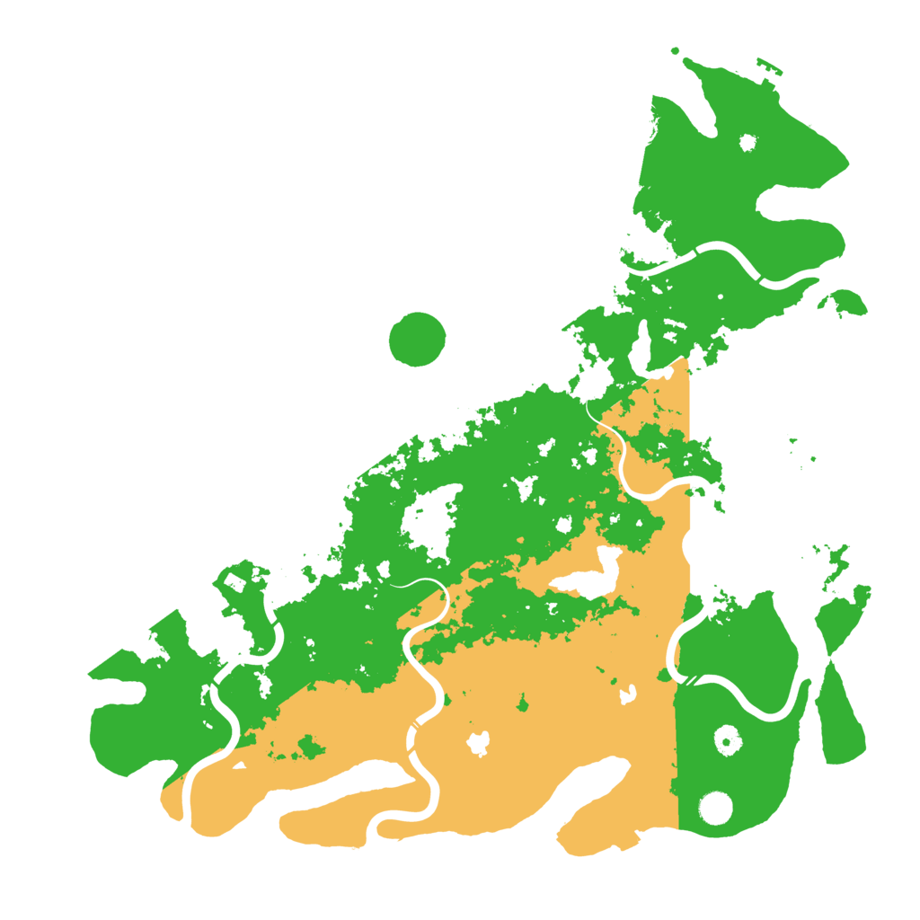 Biome Rust Map: Procedural Map, Size: 4800, Seed: 77737