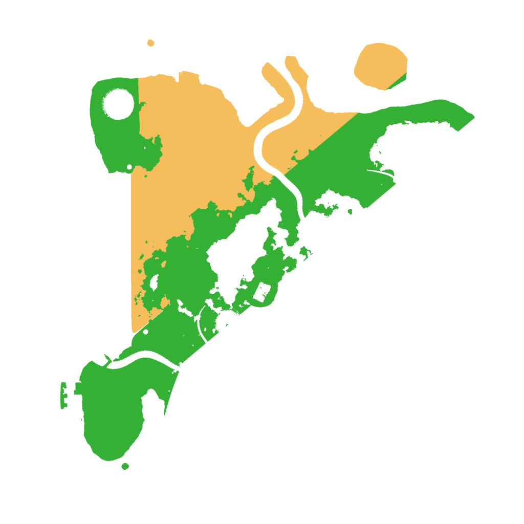 Biome Rust Map: Procedural Map, Size: 3000, Seed: 5432678