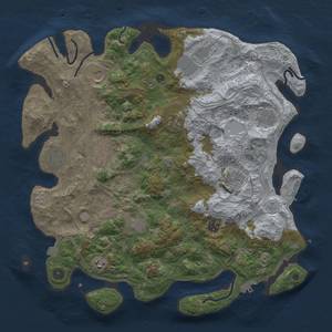 Thumbnail Rust Map: Procedural Map, Size: 4250, Seed: 102384525, 19 Monuments