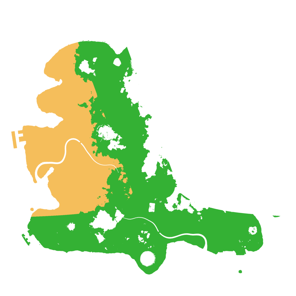 Biome Rust Map: Procedural Map, Size: 3500, Seed: 492281445