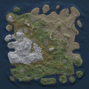 Thumbnail Rust Map: Procedural Map, Size: 4500, Seed: 1044753312, 19 Monuments