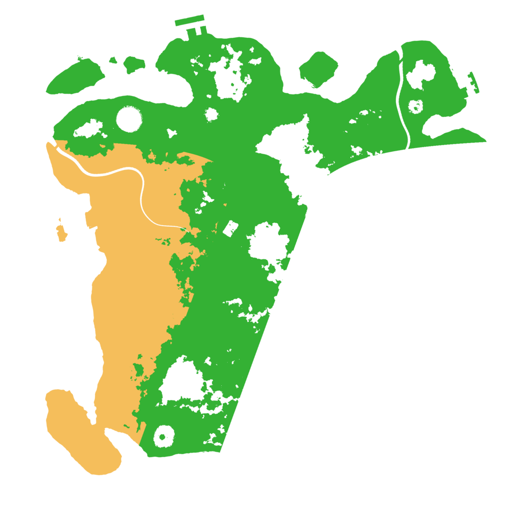 Biome Rust Map: Procedural Map, Size: 3600, Seed: 12652499