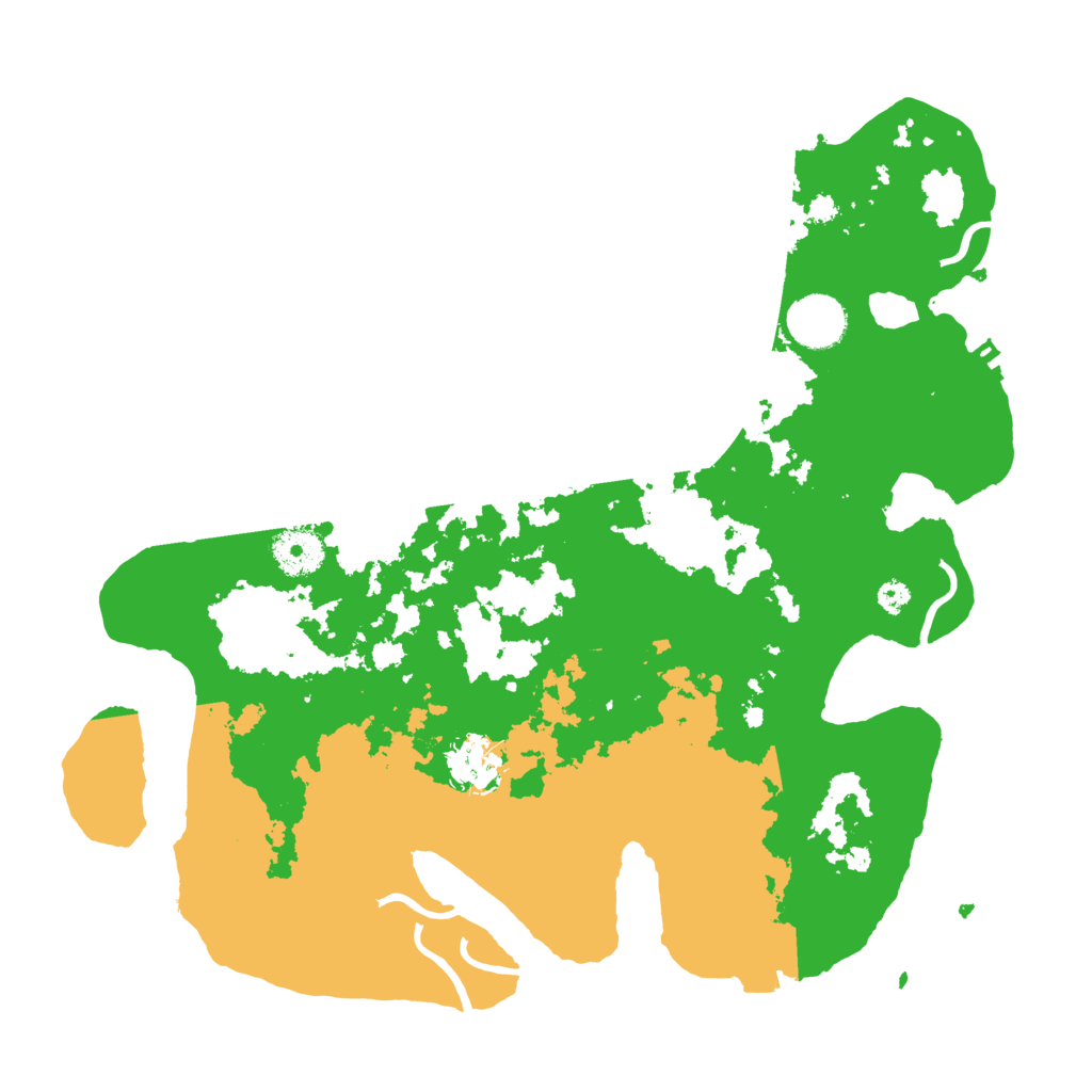 Biome Rust Map: Procedural Map, Size: 3500, Seed: 672527595