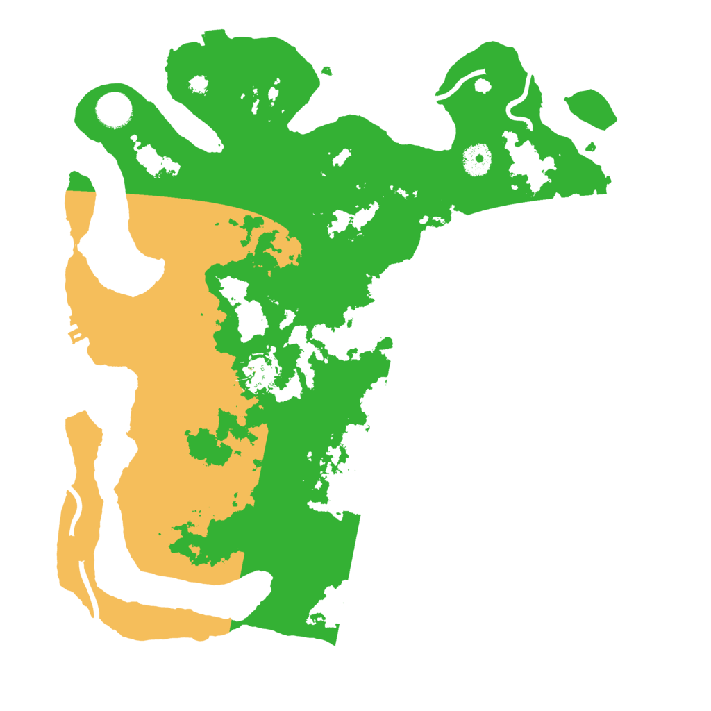 Biome Rust Map: Procedural Map, Size: 3500, Seed: 212150242