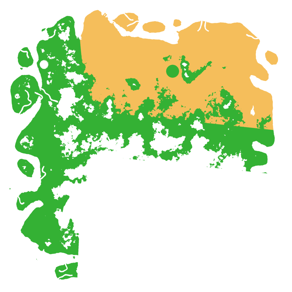 Biome Rust Map: Procedural Map, Size: 6000, Seed: 1673646224