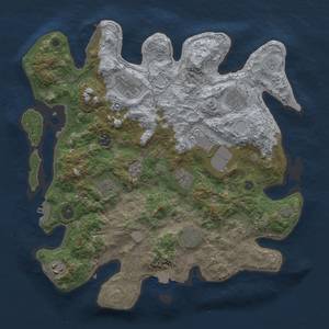 Thumbnail Rust Map: Procedural Map, Size: 3750, Seed: 230186802, 18 Monuments