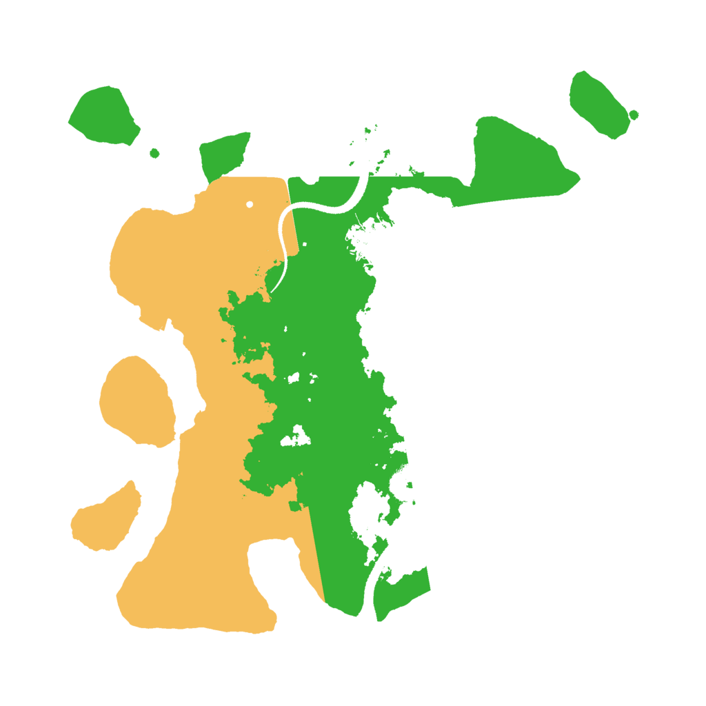 Biome Rust Map: Procedural Map, Size: 3000, Seed: 734501