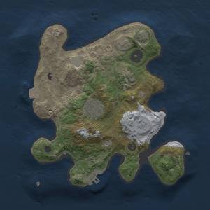 Thumbnail Rust Map: Procedural Map, Size: 2500, Seed: 857940572, 9 Monuments