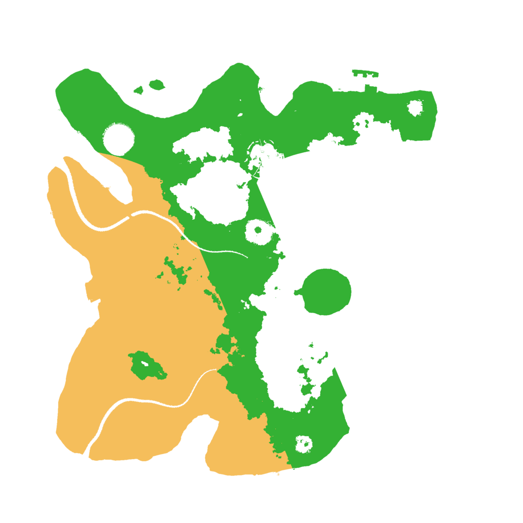 Biome Rust Map: Procedural Map, Size: 3000, Seed: 18655